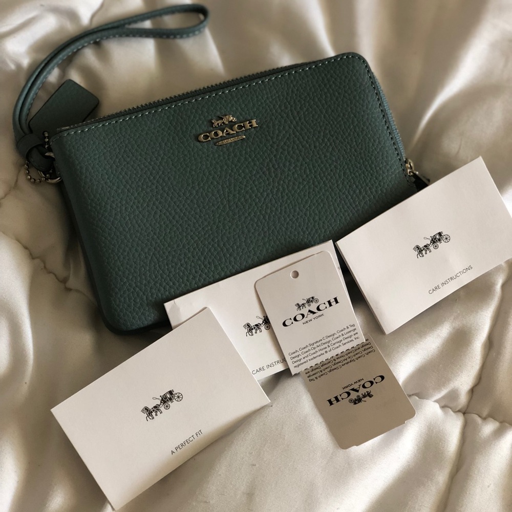 NEW: Coach wristlet, phone holder, wallet, clutch